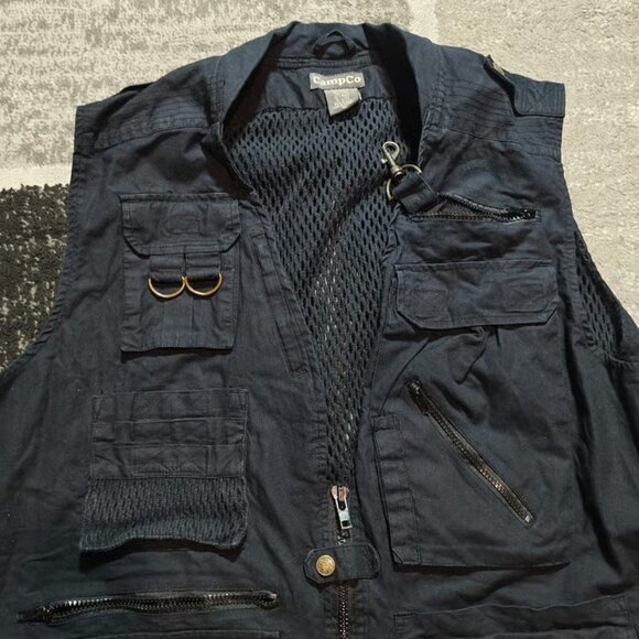 Campco Utility Cargo Pocket Vest Hunting Camera Fishing Safari Size XL - Picture 3 of 4